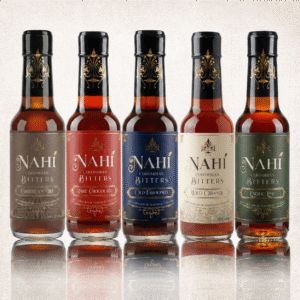 five Pack nahí colombian bitters nativo, chocolate, limón, naranja , tiki y angostura